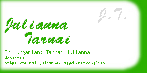 julianna tarnai business card